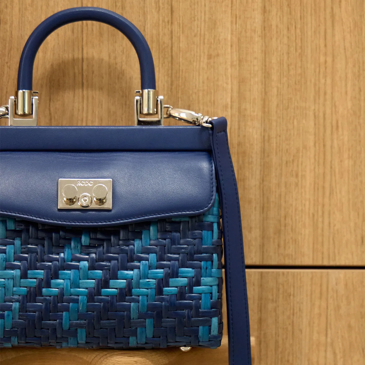 Small Paris Woven Wicker Bag
