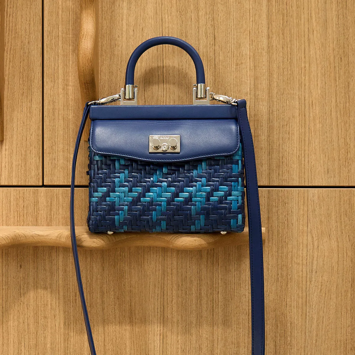 Small Paris Woven Wicker Bag