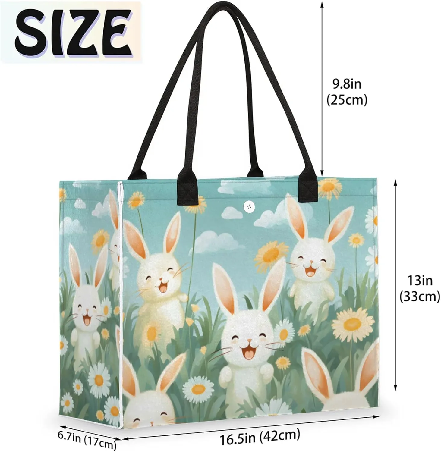 Tote Bag for Women Reusable Canvas Shoulder Bag