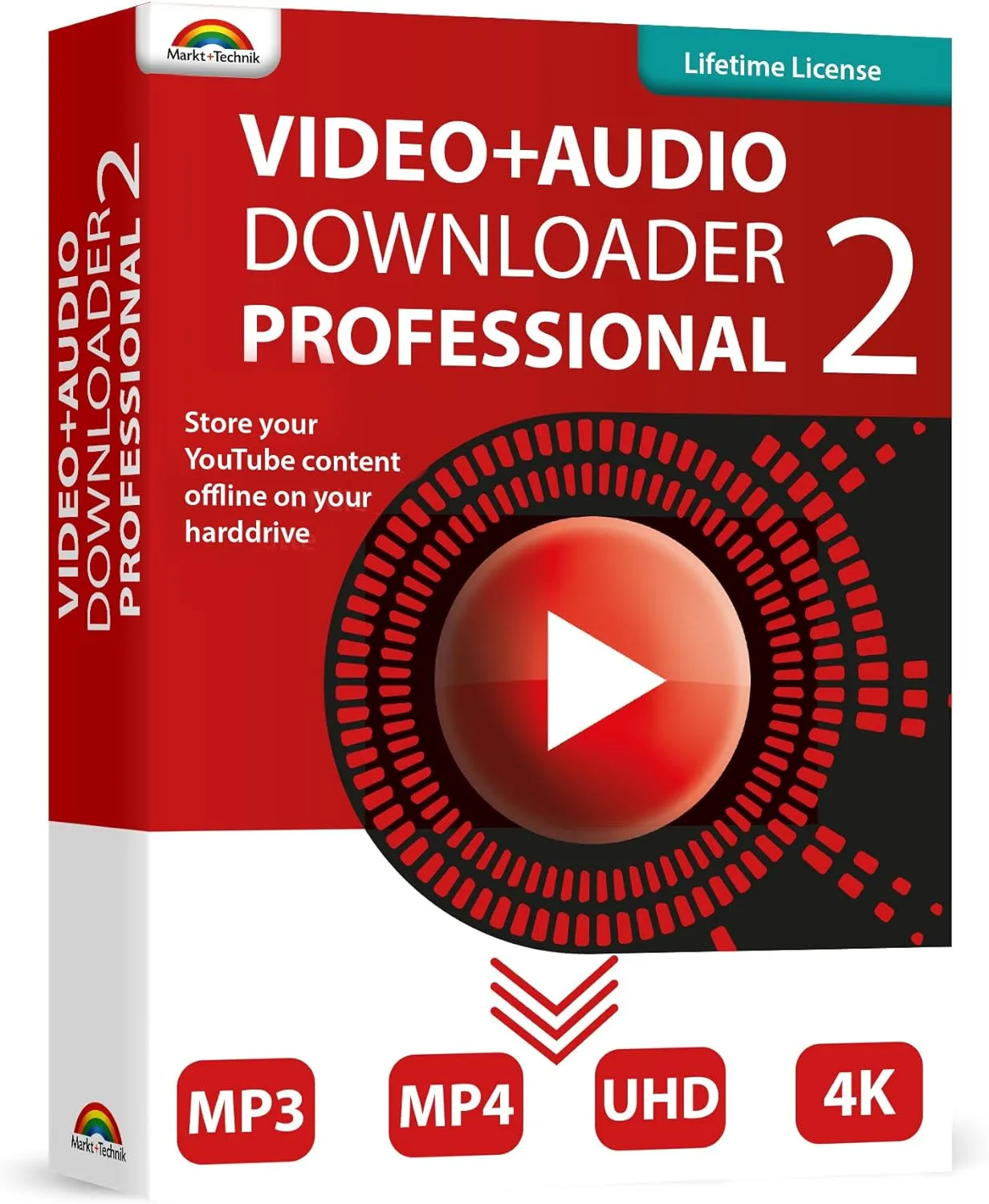 Video and Audio Downloader PRO 2 software for YouTube  download your favorite YouTube videos as MP4 video or MP3 audio  compatible with Windows 11, 10, 8