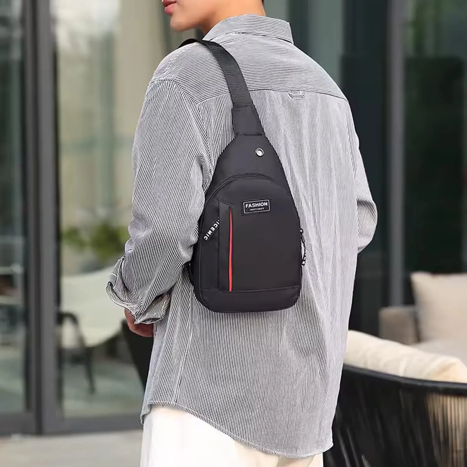 Waterproof Anti-Theft Crossbody Bag with USB Charging