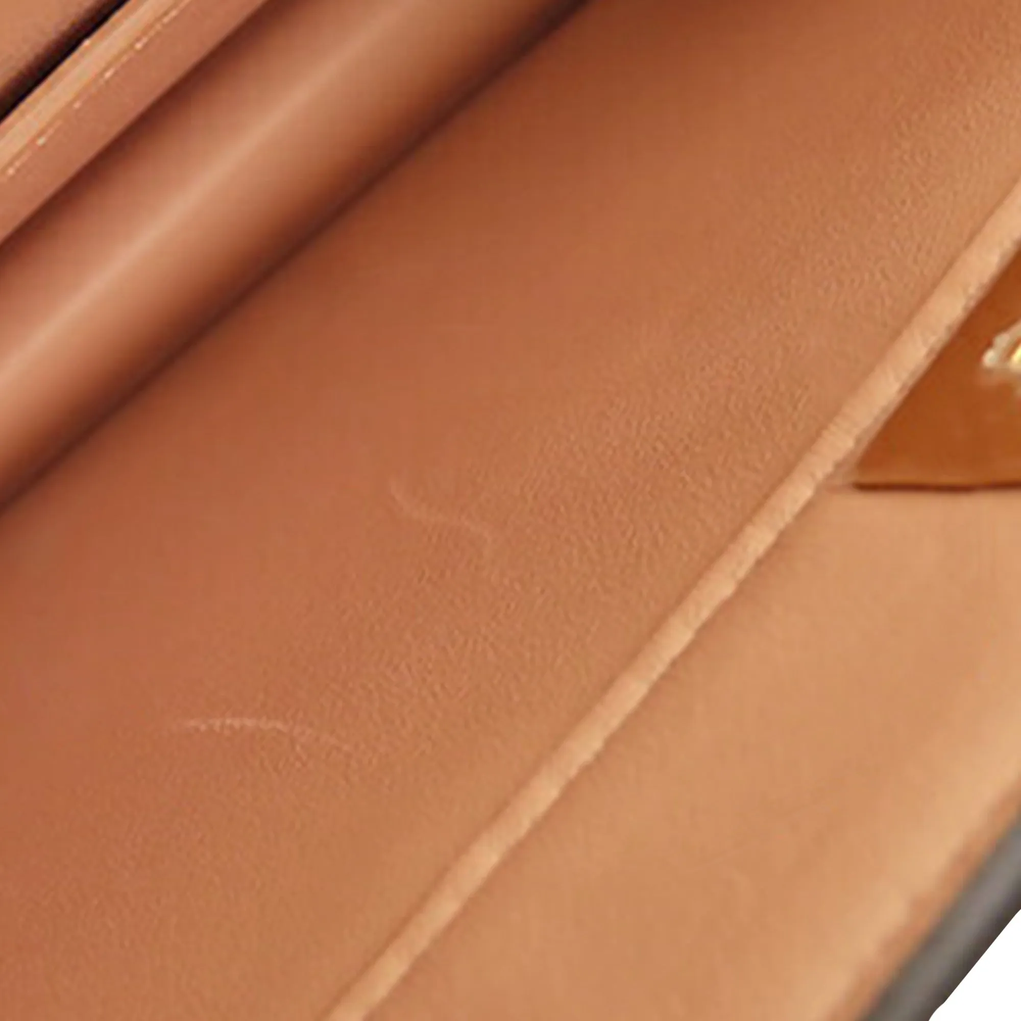 Yellow Fendi Small Leather Peekaboo ISeeU East West Bag Satchel